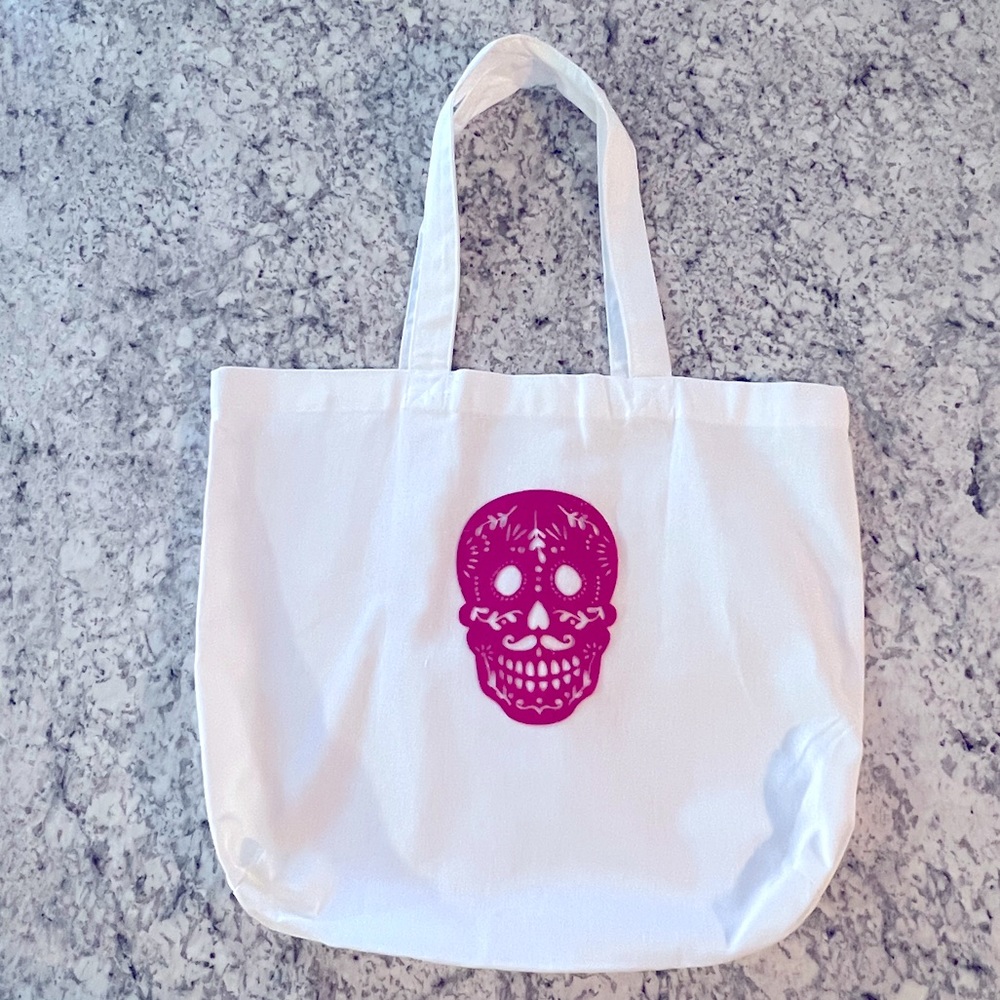 New never used Sugar skull totebag